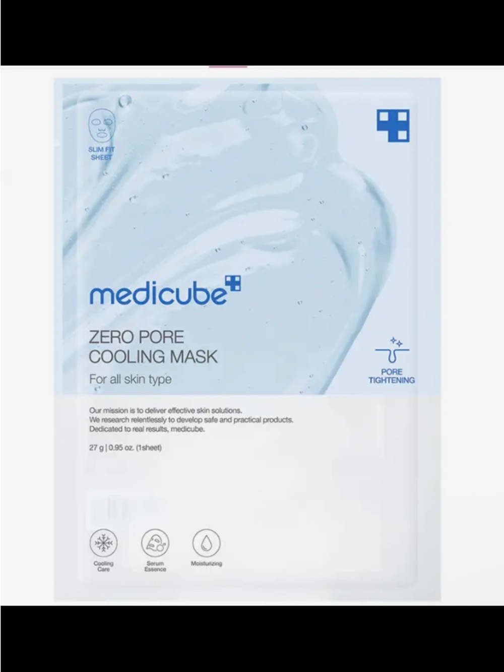 Medicube Zero Pore Cooling Mask -1 ct